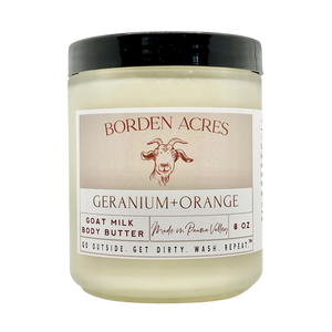 Geranium + Orange + Lavender Body Butter (Essential Oil)